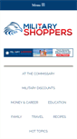 Mobile Screenshot of militaryshoppers.com